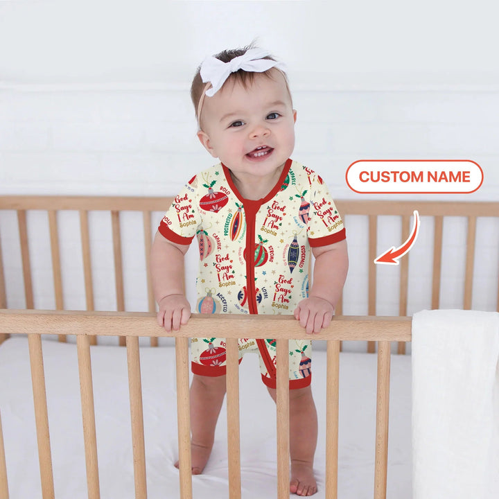 God Says I Am Joyful Christmas Shorty Zippy - Zumbamboo