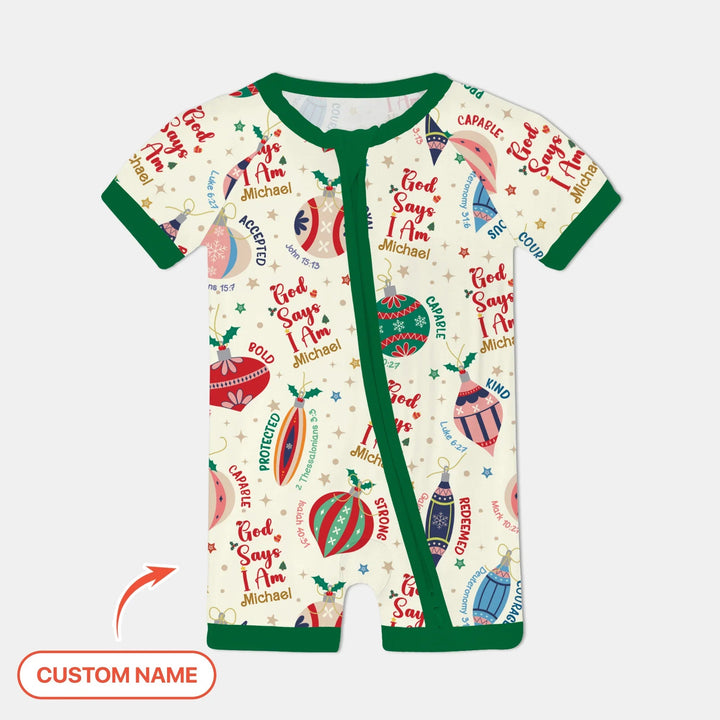 God Says I Am Joyful Christmas Shorty Zippy - Zumbamboo