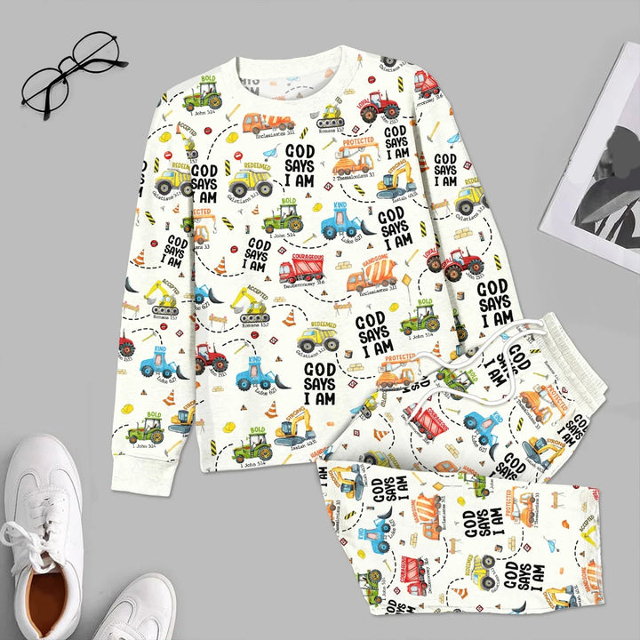 God Says I am Men's Pajama Set - Zumbamboo