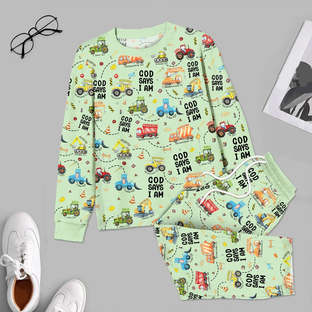 God Says I am Men's Pajama Set - Zumbamboo