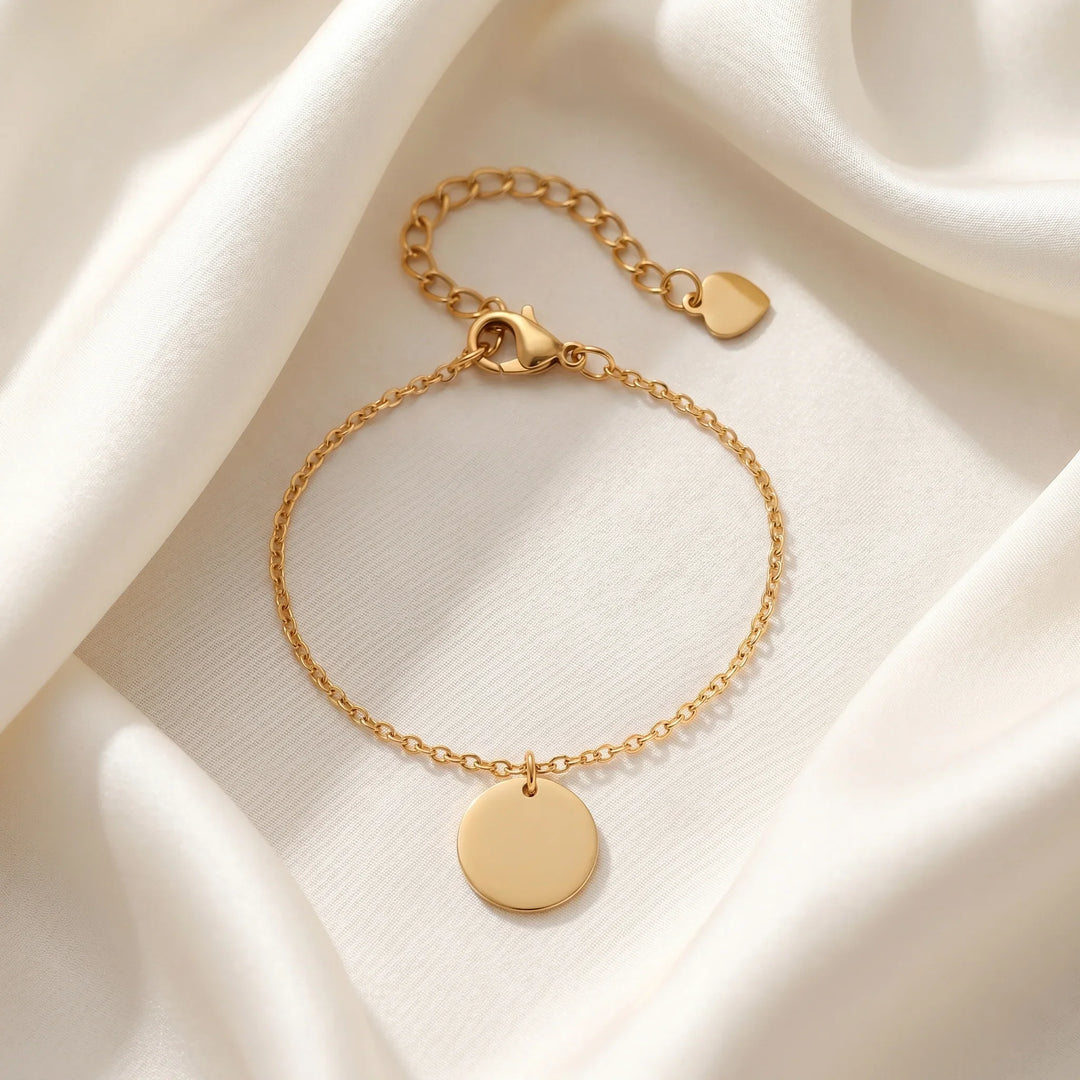 The Signature Disc: Personalized Baby Anklet