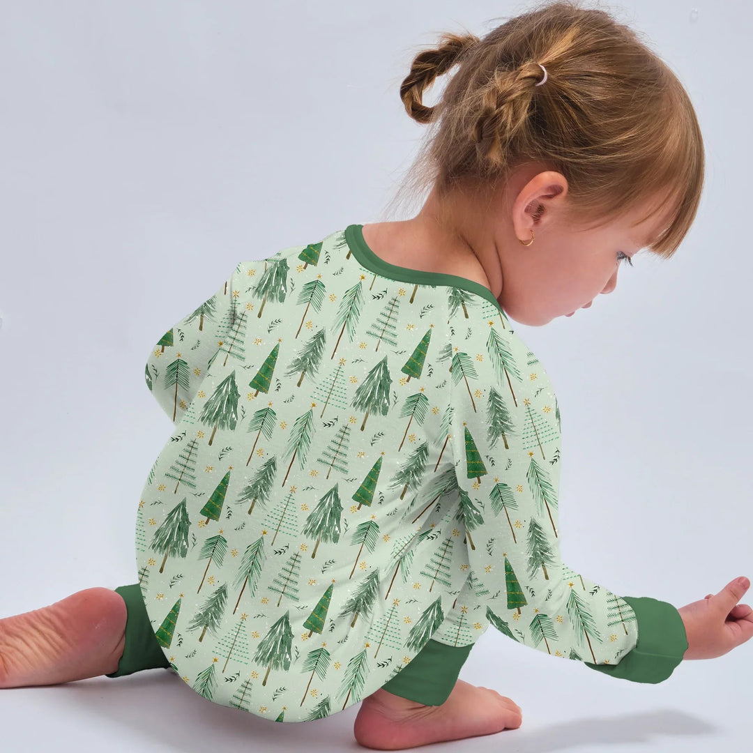 Green Christmas Tree Farm Convertible Zippy - Zumbamboo