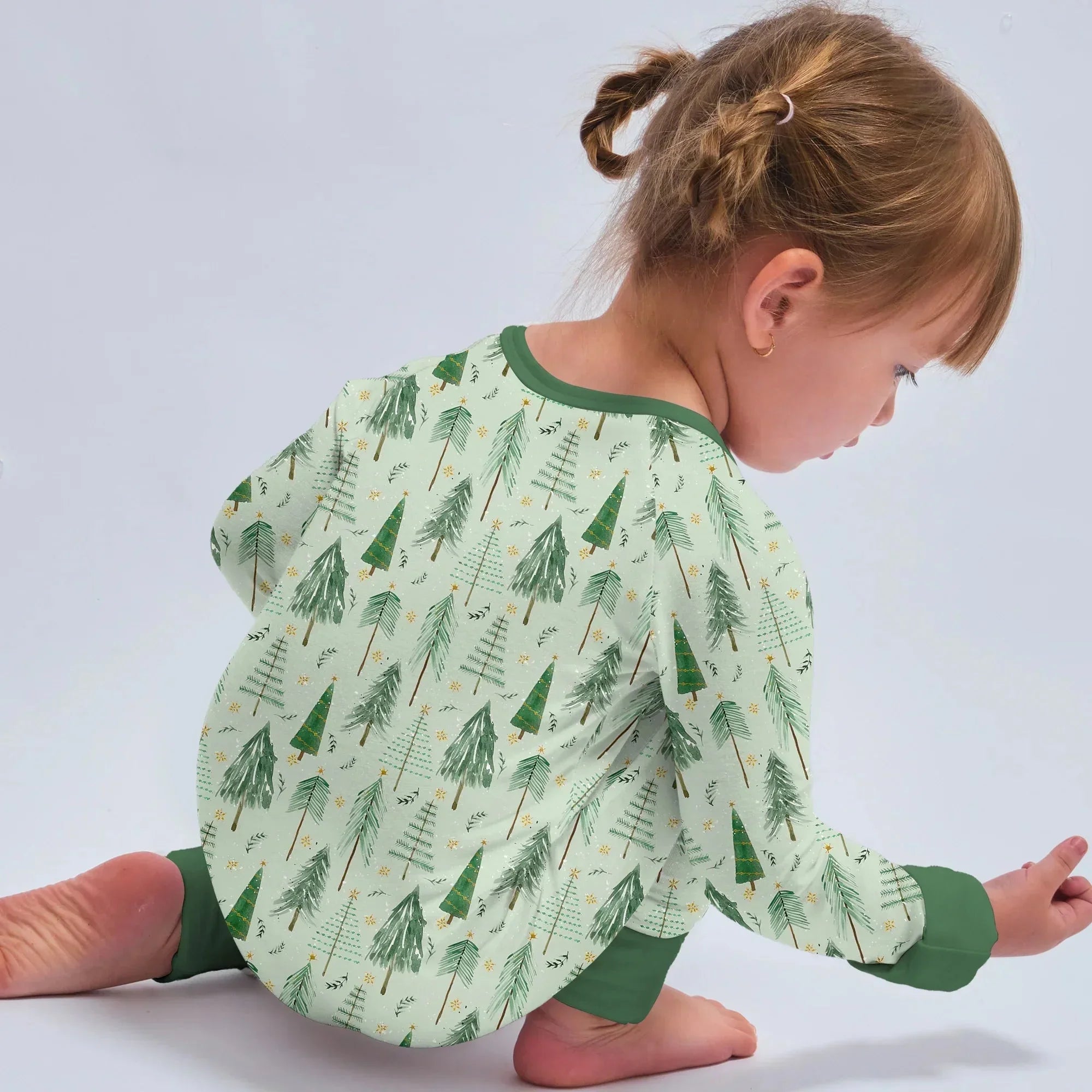 Green Christmas Tree Farm Convertible Zippy , Green Christmas Tree Farm Convertible Zippy - 0-3M