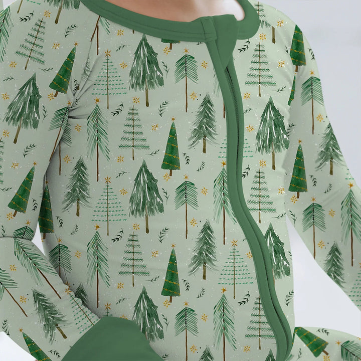 Green Christmas Tree Farm Convertible Zippy - Zumbamboo