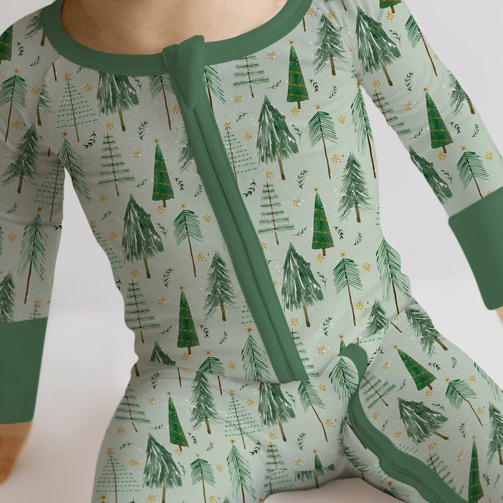 Green Christmas Tree Farm Convertible Zippy - Zumbamboo