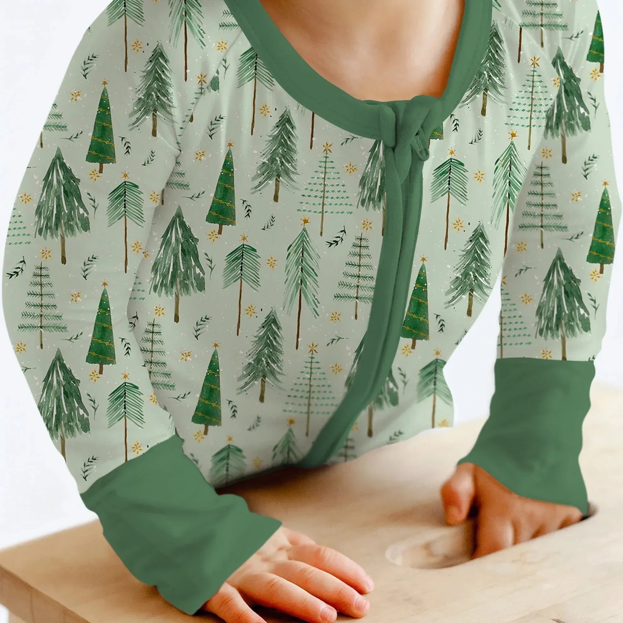 Green Christmas Tree Farm Convertible Zippy , Green Christmas Tree Farm Convertible Zippy - 0-3M