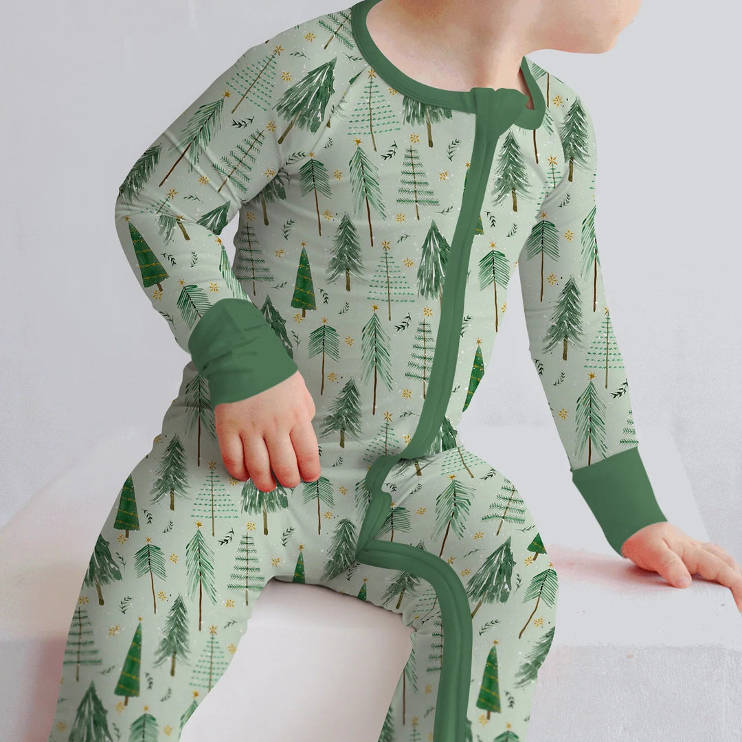 Green Christmas Tree Farm Convertible Zippy - Zumbamboo