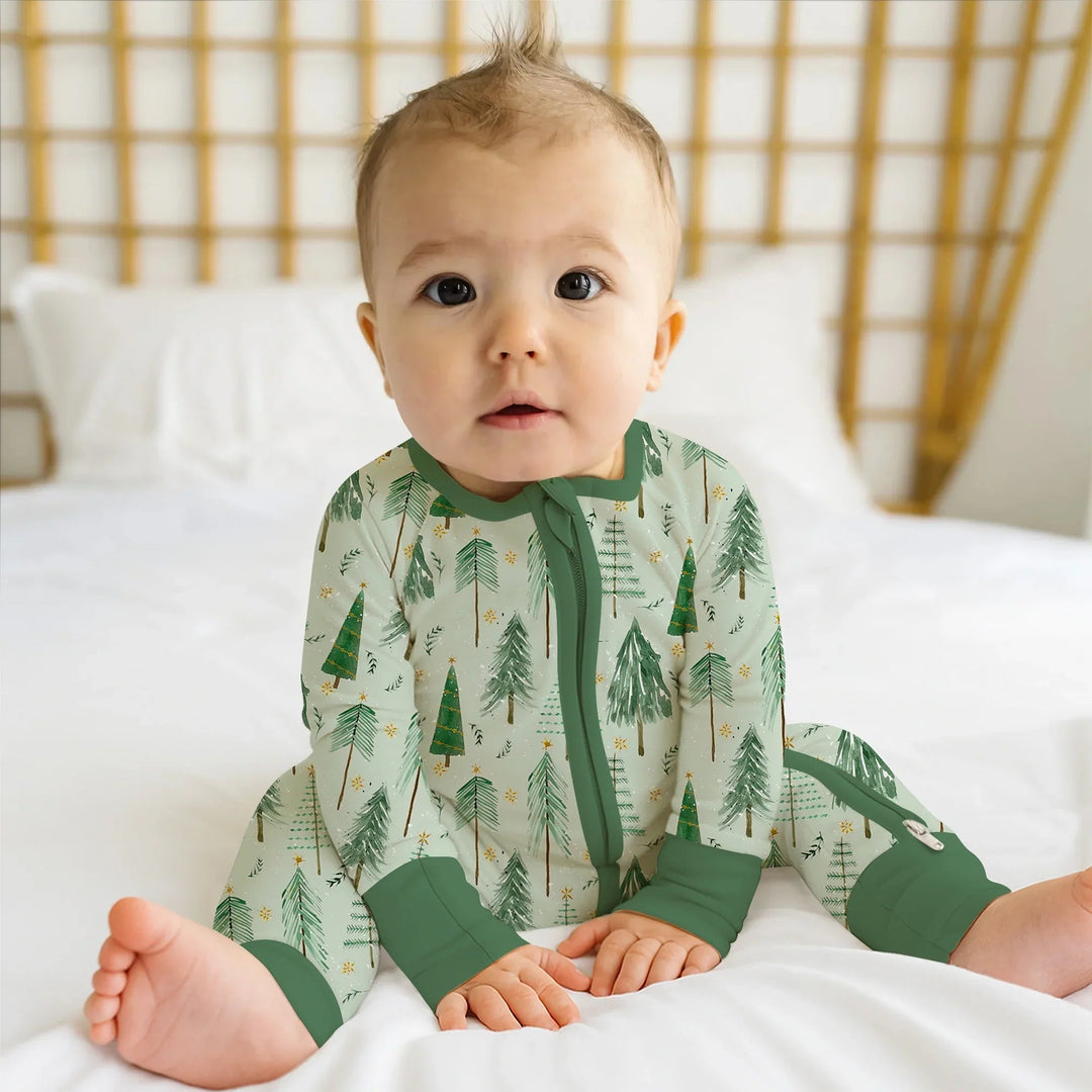 Green Christmas Tree Farm Convertible Zippy - Zumbamboo