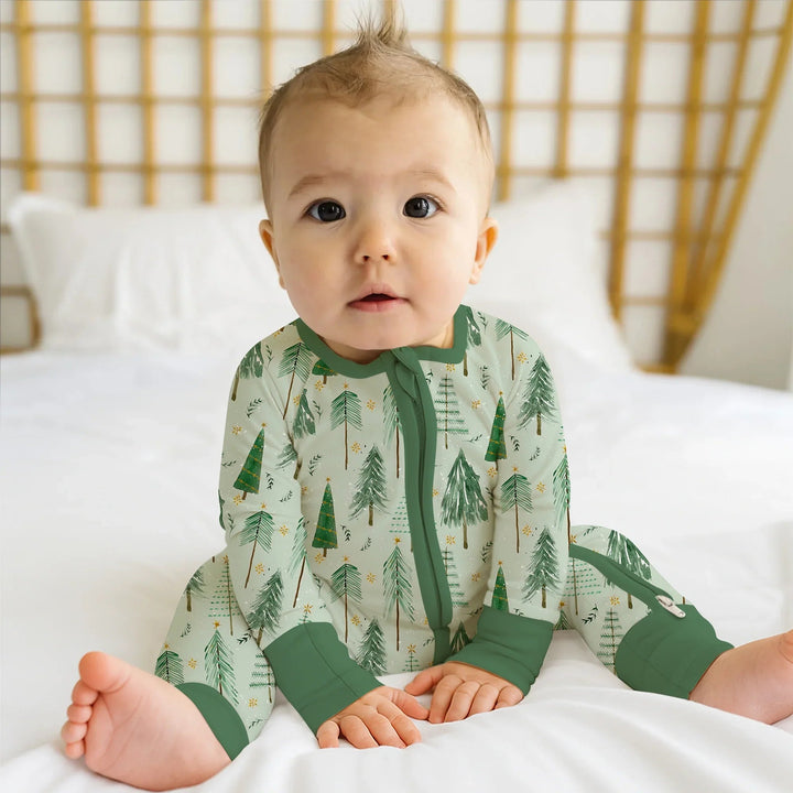 Green Christmas Tree Farm Convertible Zippy - Zumbamboo