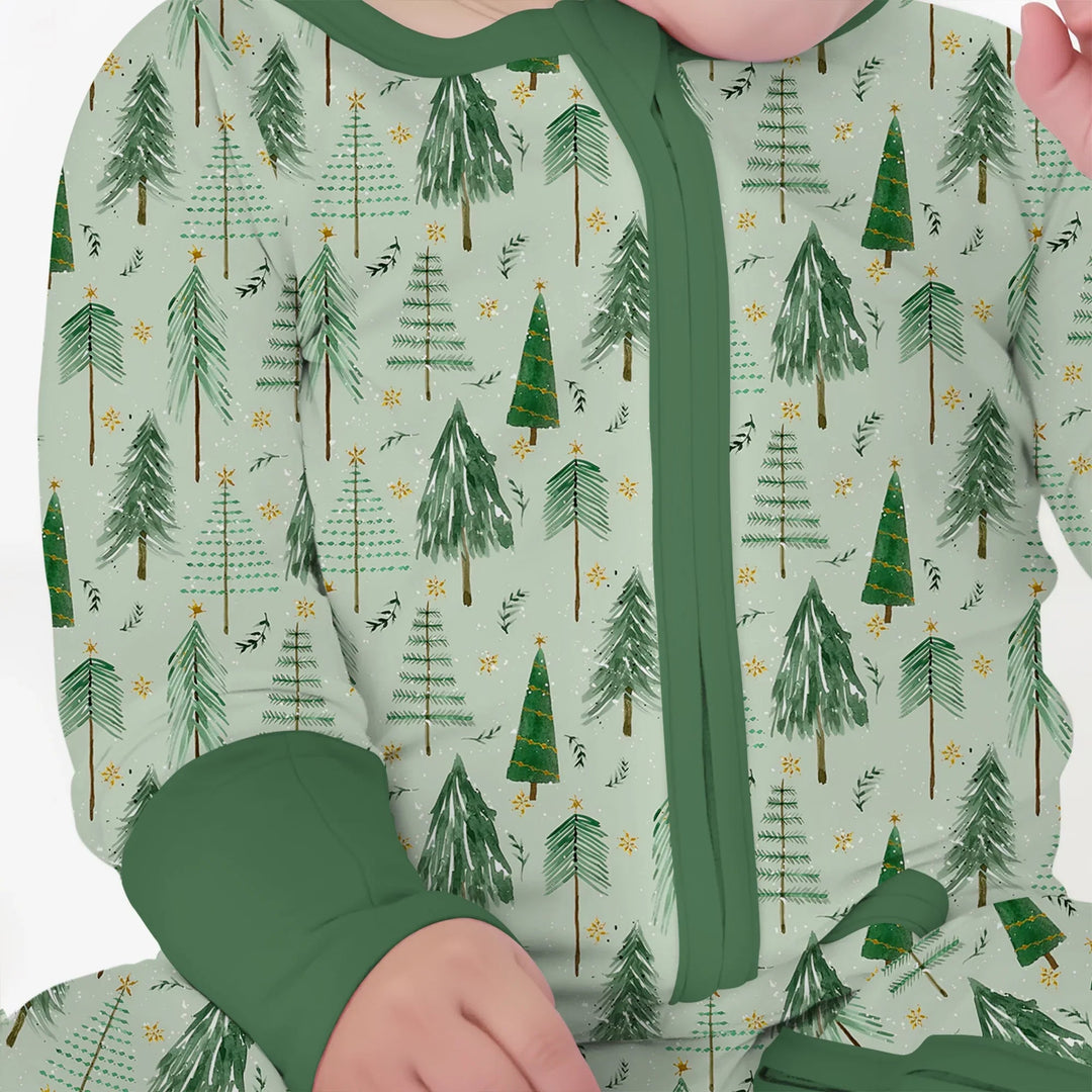 Green Christmas Tree Farm Convertible Zippy - Zumbamboo