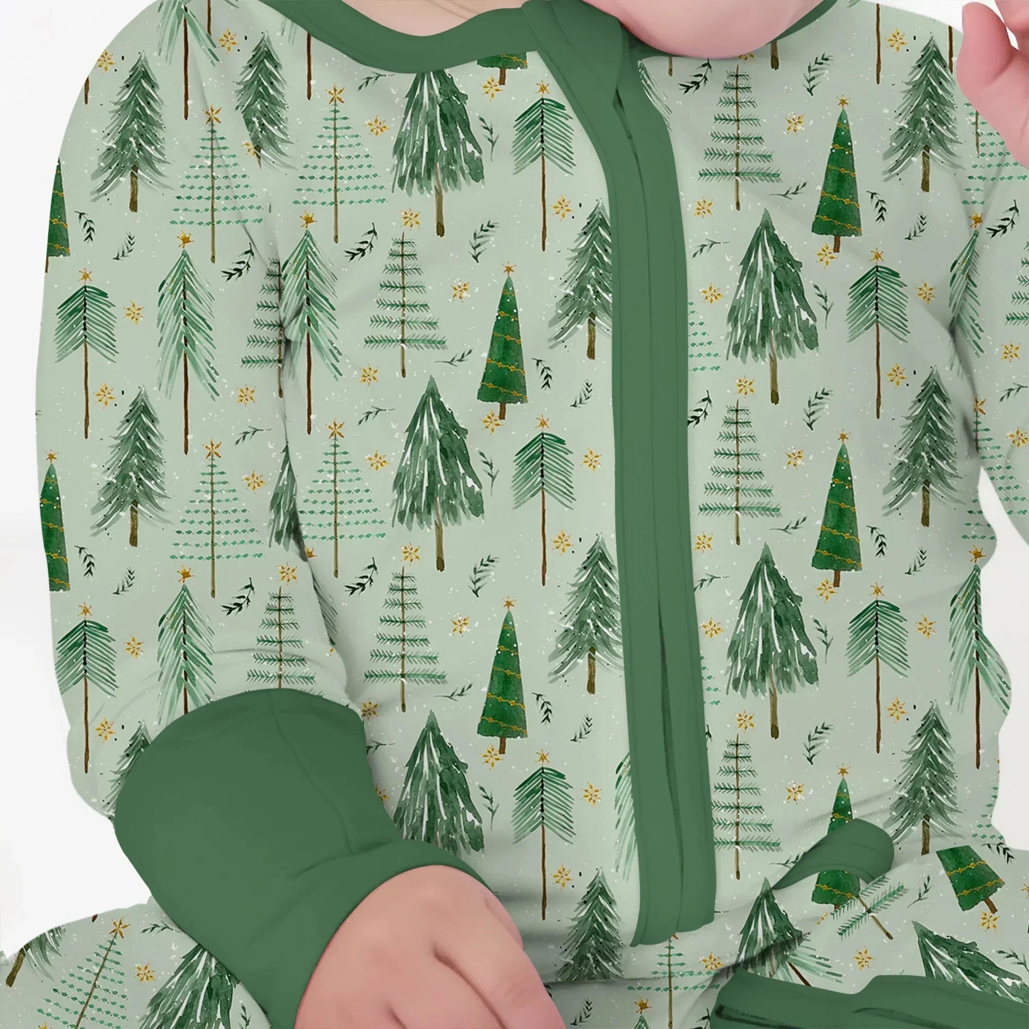 Green Christmas Tree Farm Convertible Zippy , Green Christmas Tree Farm Convertible Zippy - 0-3M