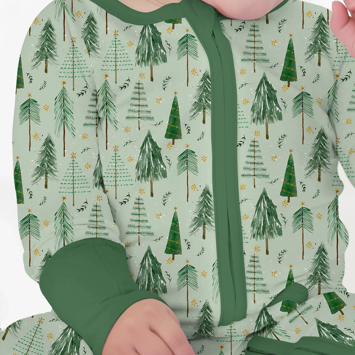 Green Christmas Tree Farm Convertible Zippy - Zumbamboo