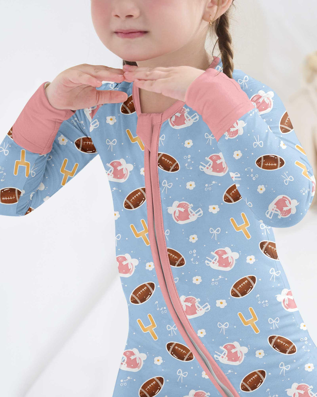 Coquette Football Blue Bamboo Convertible Zippy