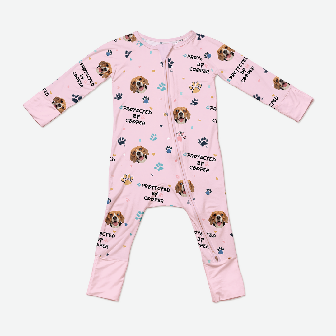 Gerippte Babykleidung mit individuellem Foto - Weich &amp; Skizzenhaft