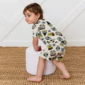 Halloween Face Two Piece Short Sleeve Shorts Pajama Set , Halloween Face Two Piece Short Sleeve Shorts Pajama Set - 12-18M
