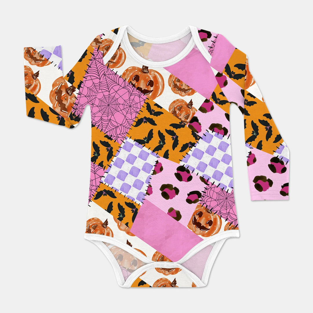 Halloween Patchwork Bodysuit - Zumbamboo