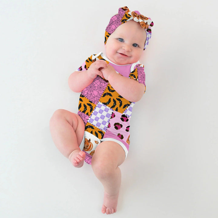 Halloween Patchwork Bodysuit - Zumbamboo