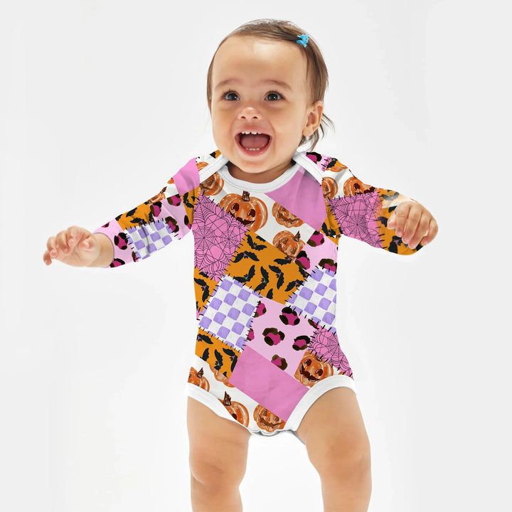 Halloween Patchwork Bodysuit - Zumbamboo