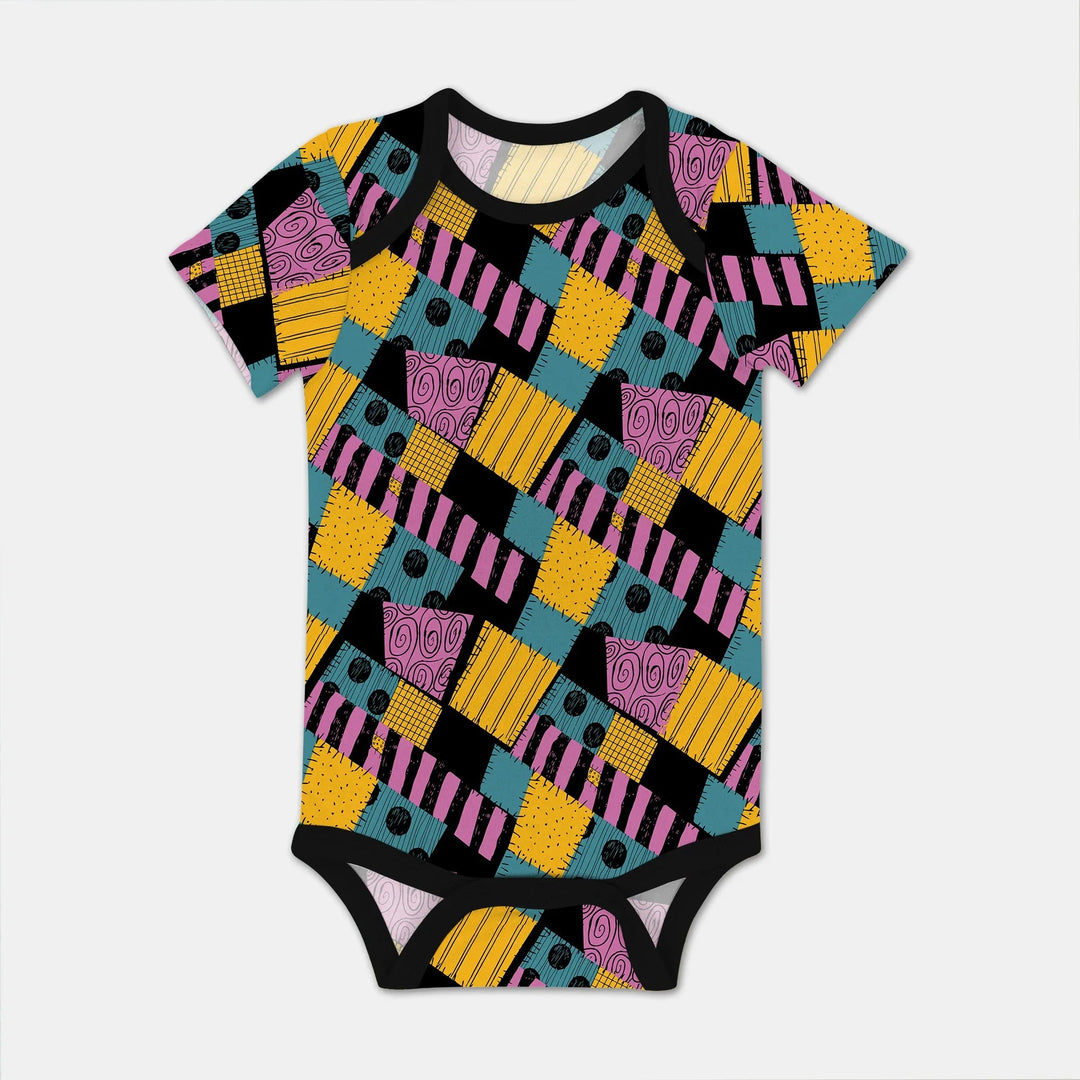Halloween Patchwork Cartoon Bodysuit - Zumbamboo