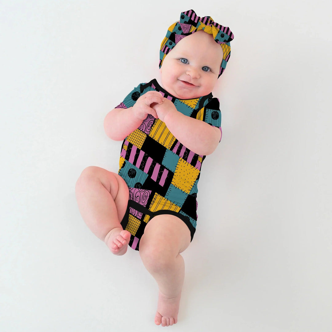 Halloween Patchwork Cartoon Bodysuit - Zumbamboo