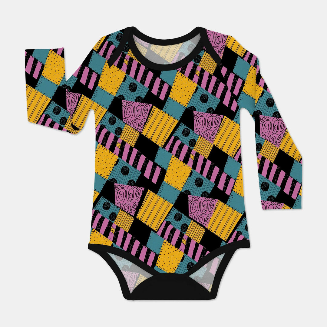 Halloween Patchwork Cartoon Bodysuit - Zumbamboo