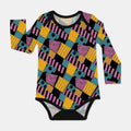 Halloween Patchwork Cartoon Bodysuit , Halloween Patchwork Cartoon Bodysuit - Newborn / Long Sleeve