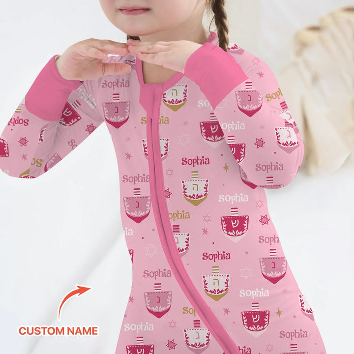 Hanukkah Dreidels Convertible Zippy - Zumbamboo