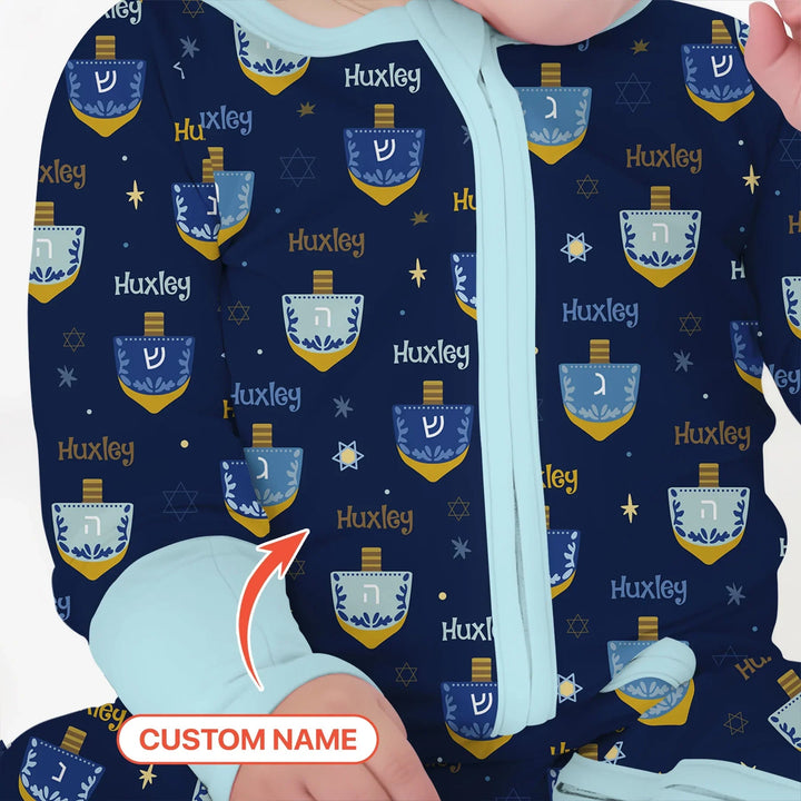 Hanukkah Dreidels Convertible Zippy - Zumbamboo