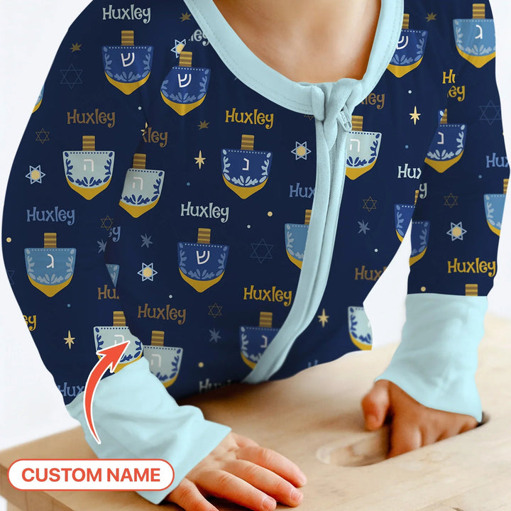 Hanukkah Dreidels Convertible Zippy - Zumbamboo