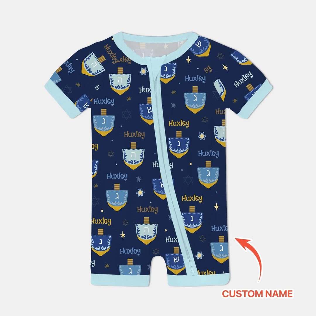 Hanukkah Dreidels Shorty Zippy - Zumbamboo