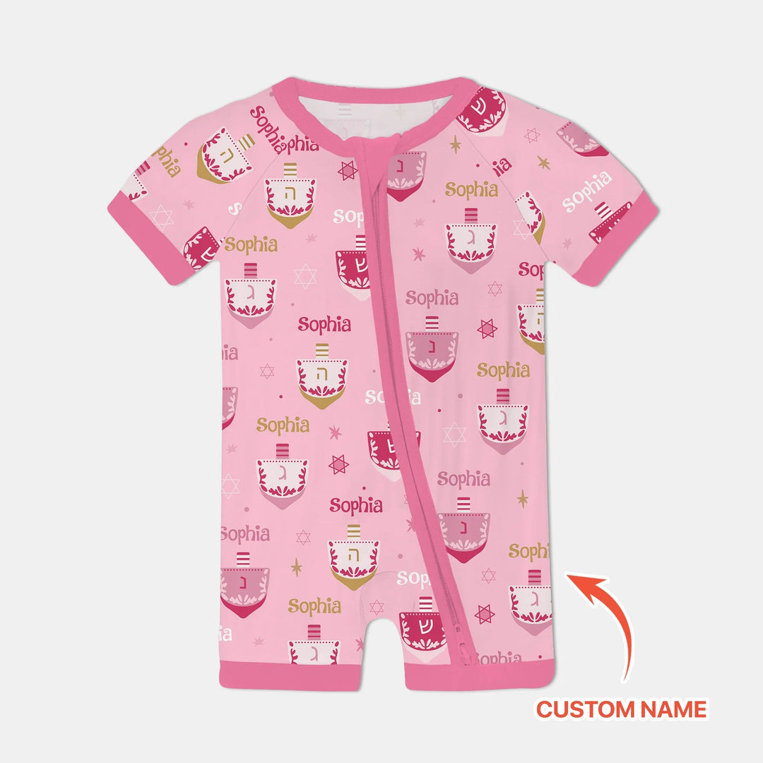 Hanukkah Dreidels Shorty Zippy - Zumbamboo