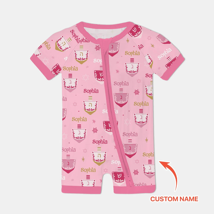 Hanukkah Dreidels Shorty Zippy - Zumbamboo