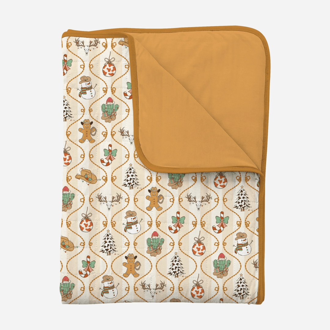 Howdy Christmas Toddler Blanket - Zumbamboo