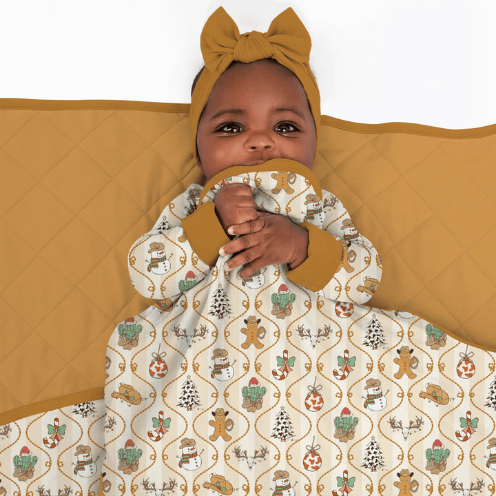 Howdy Christmas Toddler Blanket - Zumbamboo