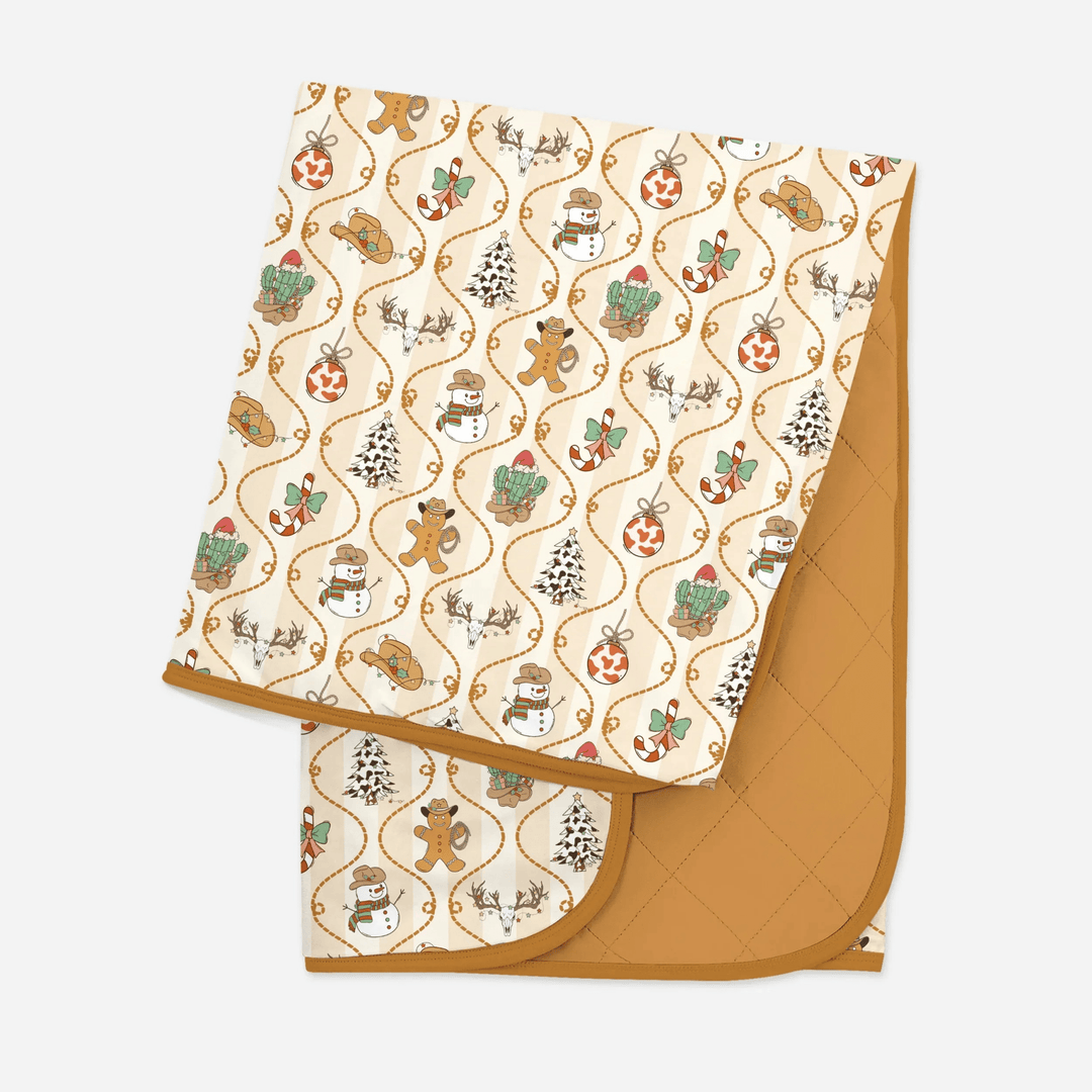 Howdy Christmas Toddler Blanket - Zumbamboo