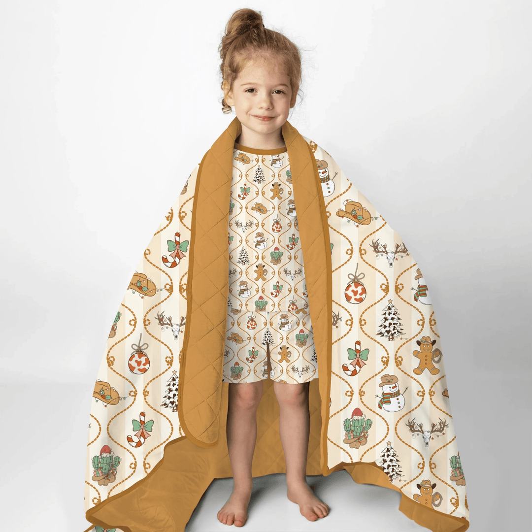 Howdy Christmas Toddler Blanket - Zumbamboo