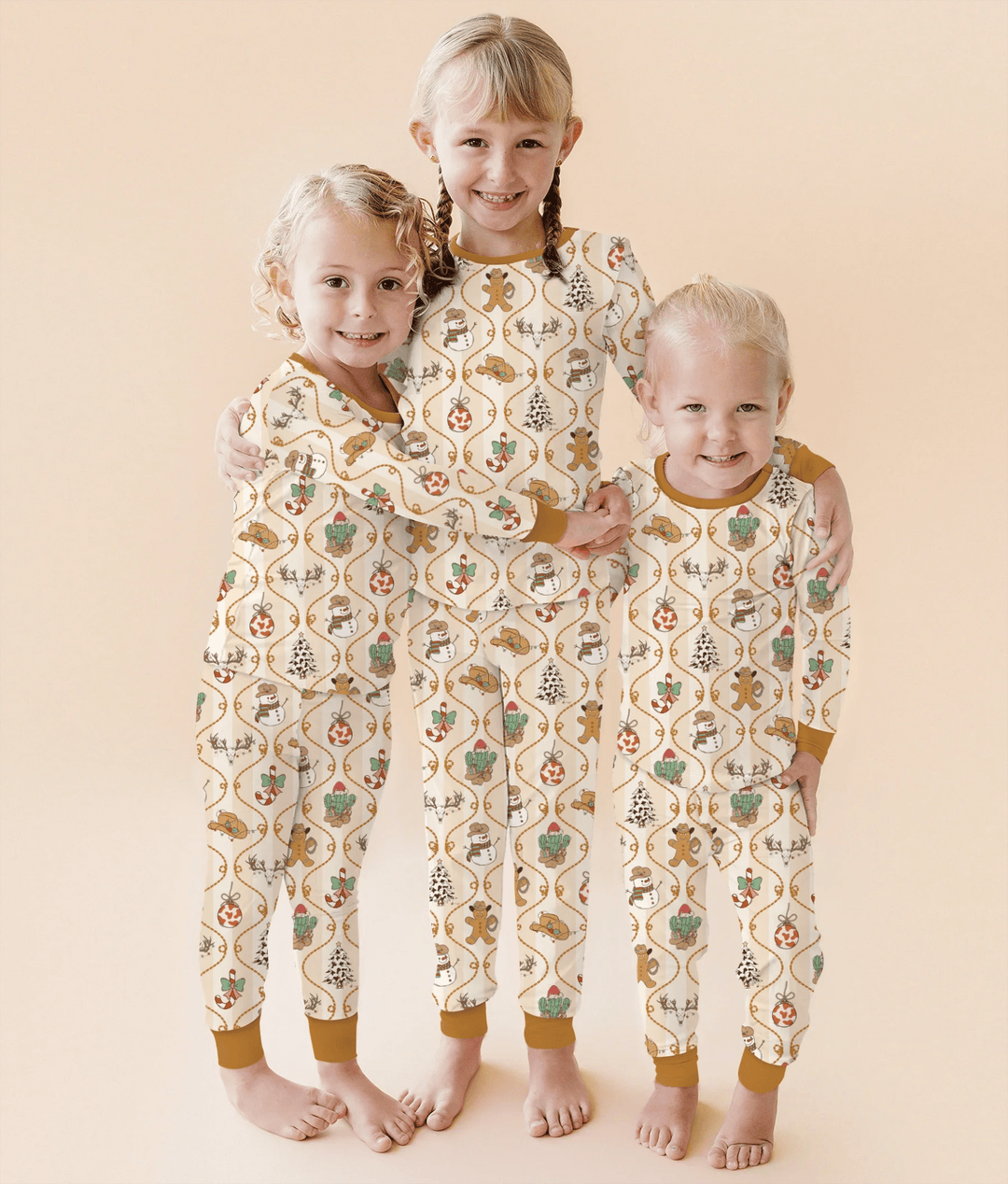 Howdy Christmas Two Piece Long Sleeve Pajama Set - Zumbamboo