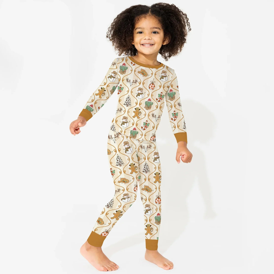 Howdy Christmas Two Piece Long Sleeve Pajama Set - Zumbamboo