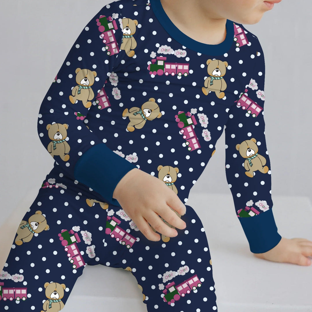 Huntrix Choo Choo Two Piece Long Sleeve Pajama Set - Zumbamboo