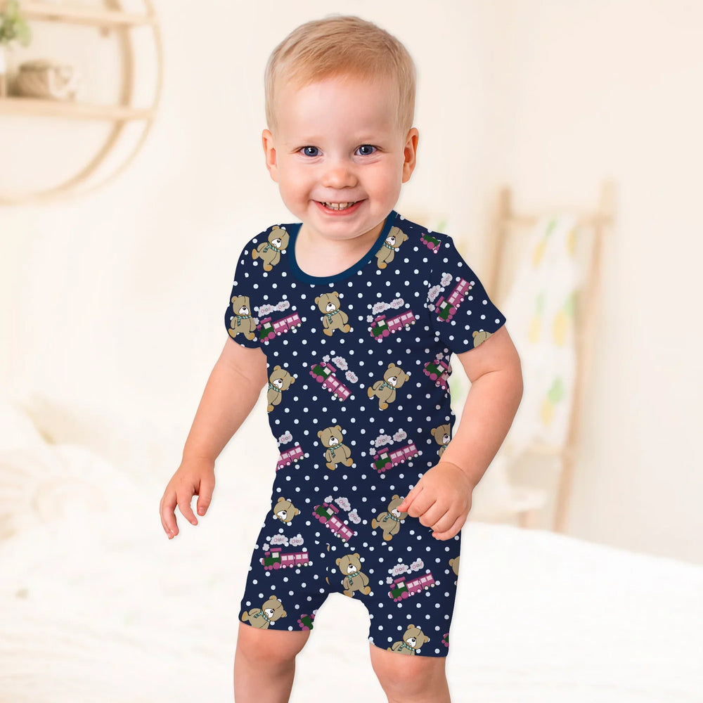 Huntrix Choo Choo Two Piece Short Sleeve Shorts Pajama Set - Zumbamboo