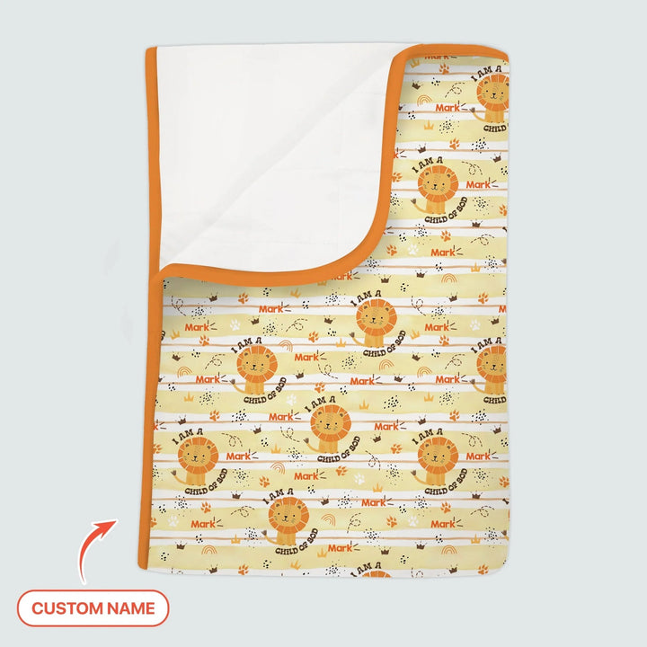 I Am A Child Of God Custom Name Boy Toddler Blanket - Zumbamboo
