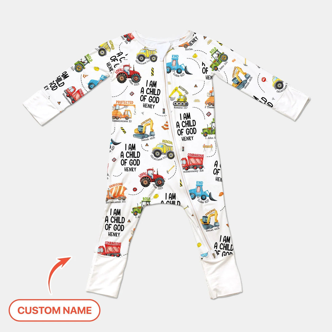 I Am A Child Of God Custom Name Convertible Zippy - Zumbamboo