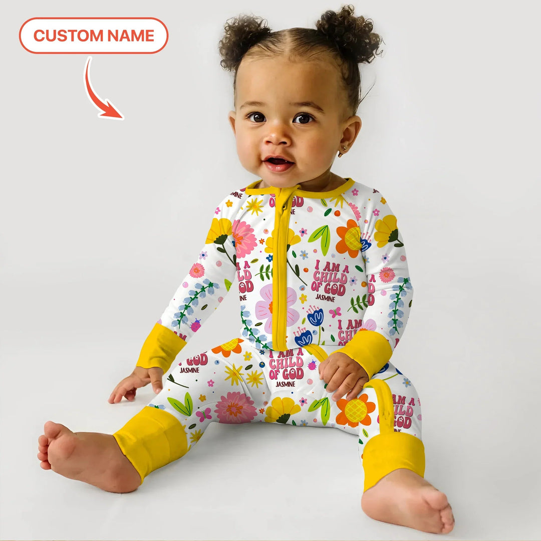 I Am A Child Of God Custom Name Girl Convertible Zippy - Zumbamboo