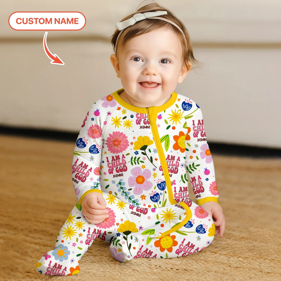 I Am A Child Of God Custom Name Girl Convertible Zippy - Zumbamboo