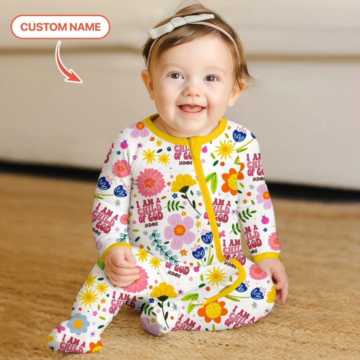 I Am A Child Of God Custom Name Girl Convertible Zippy - Zumbamboo