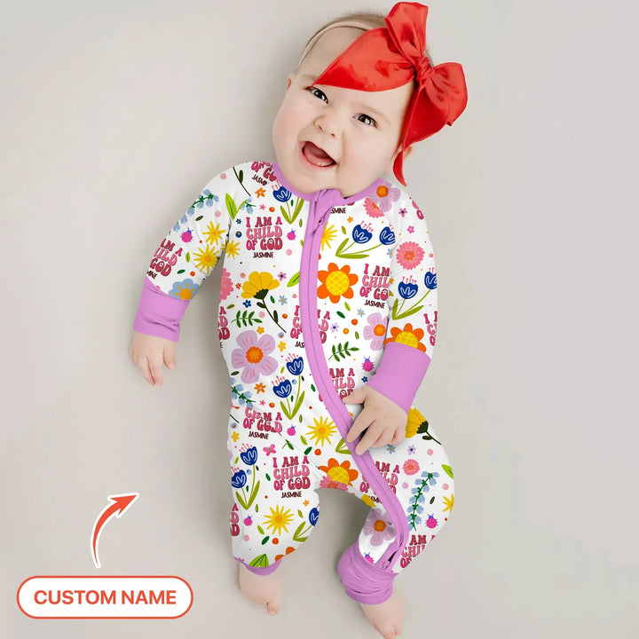 I Am A Child Of God Custom Name Girl Convertible Zippy - Zumbamboo