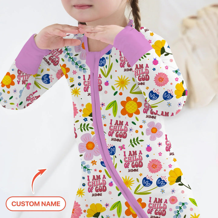 I Am A Child Of God Custom Name Girl Convertible Zippy - Zumbamboo