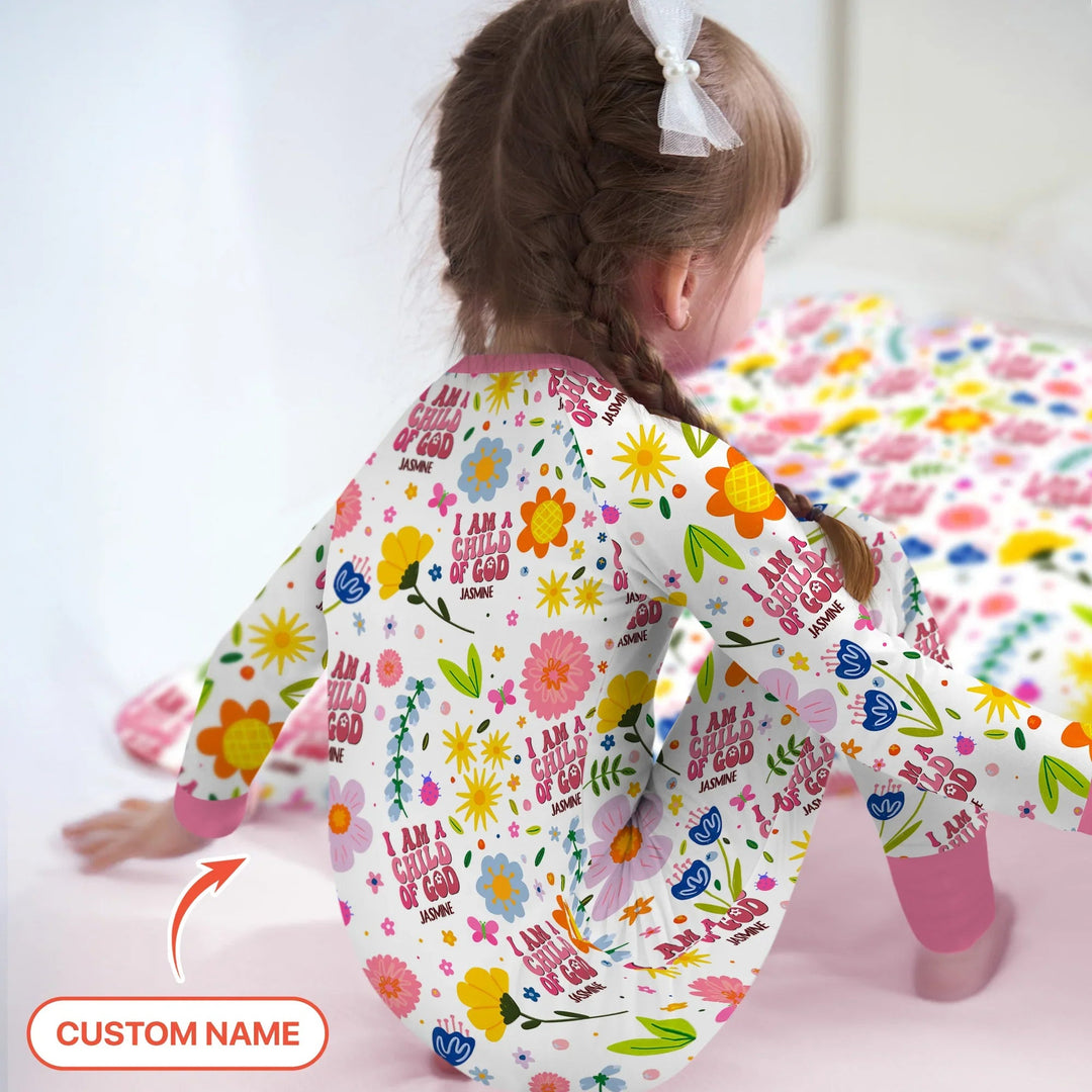 I Am A Child Of God Custom Name Girl Convertible Zippy - Zumbamboo