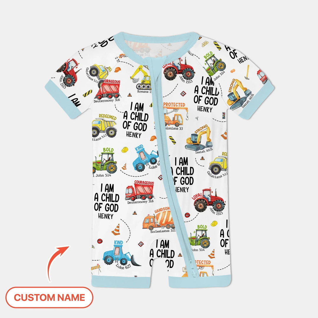 I Am A Child Of God Custom Name Shorty Zippy - Zumbamboo