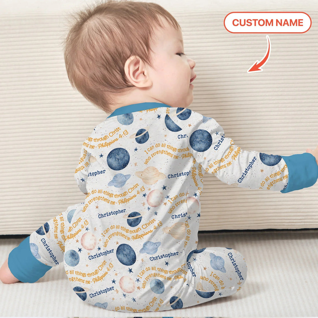 I Can Do All Things Through Christ Custom Name Convertible Zippy - Zumbamboo